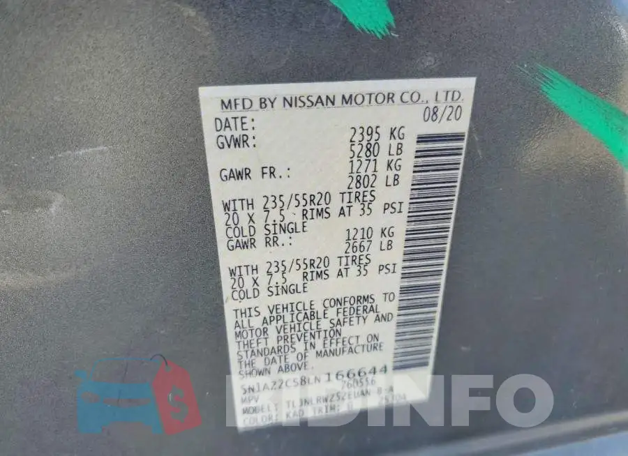 5N1AZ2CS8LN166644 Photo# 14