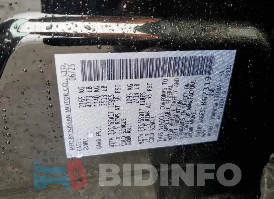 5N1BT3AB6SC867319 Photo# 14