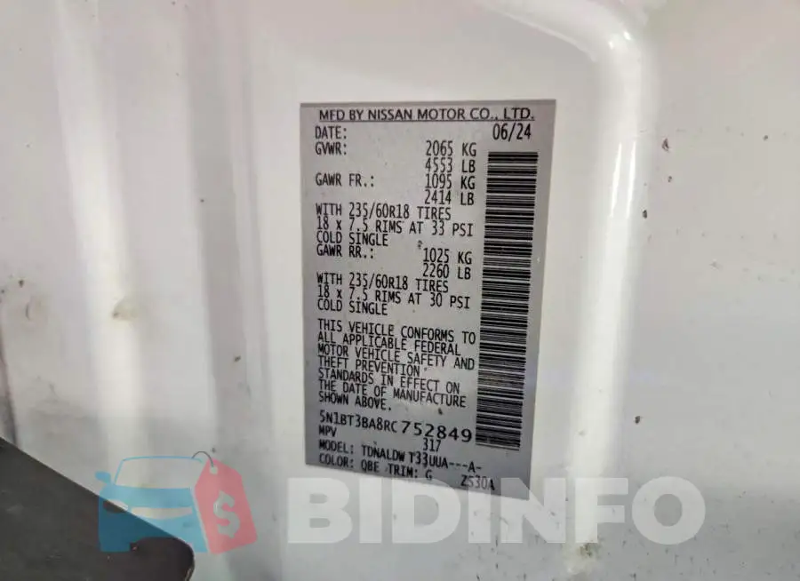 5N1BT3BA8RC752849 Photo# 14