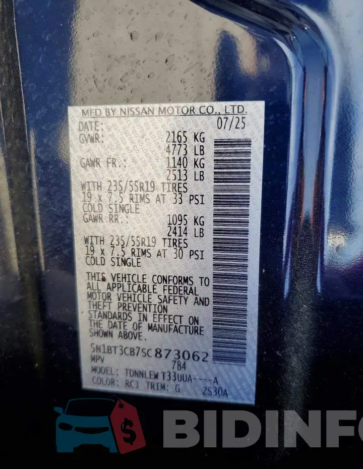 5N1BT3CB7SC873062 Photo# 14