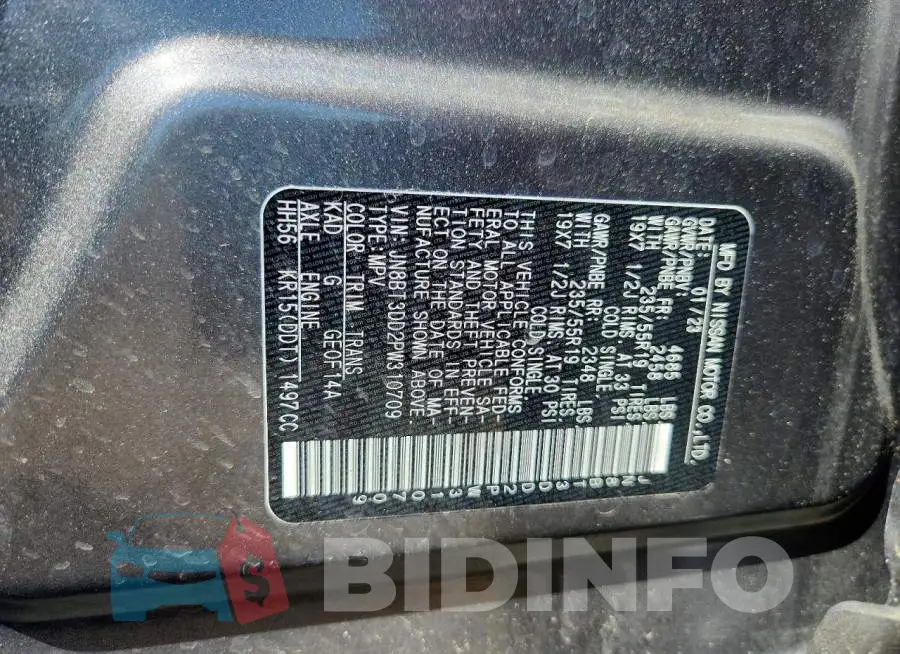 JN8BT3DD2PW310709 Photo# 12