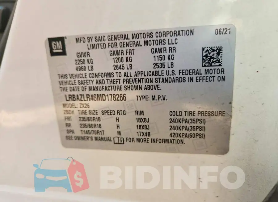 LRBAZLR46MD178266 Photo# 13
