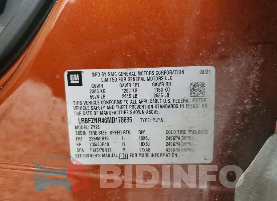 LRBFZNR46MD178835 Photo# 13