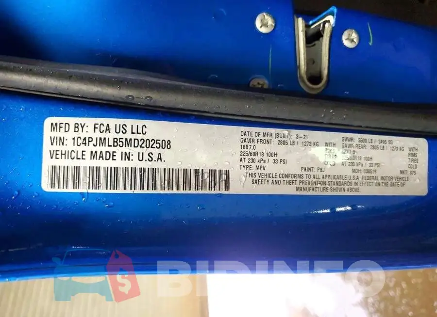 1C4PJMLB5MD202508 Photo# 12