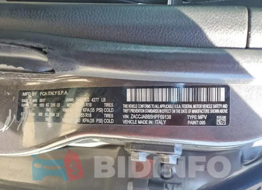 ZACCJABB5HPF69138 Photo# 13
