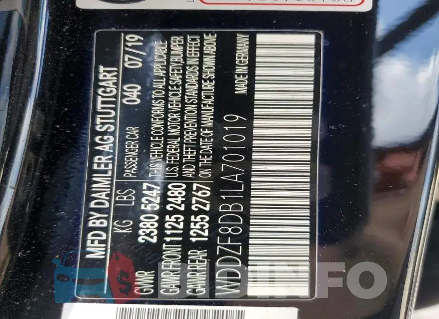 WDDZF8DB1LA701019 Photo# 14