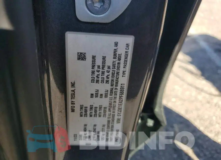 5YJ3E1EA2PF688911 Photo# 12