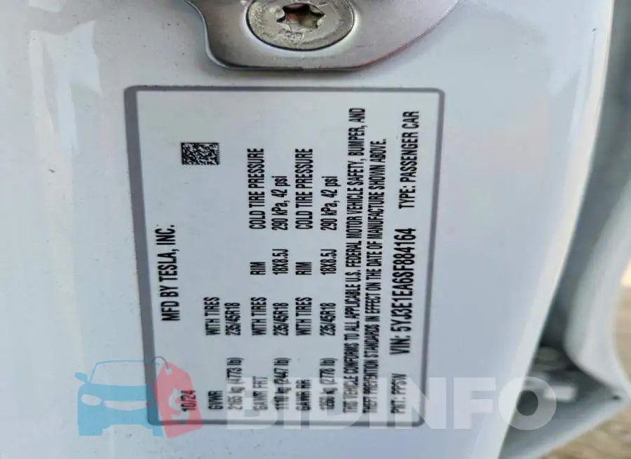5YJ3E1EA6SF884164 Photo# 12