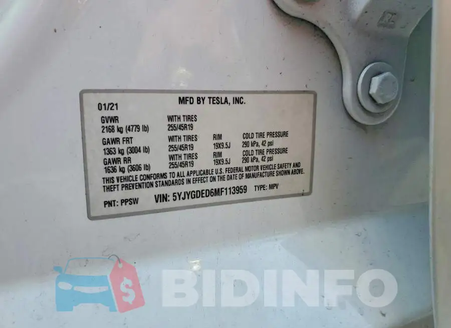 5YJYGDED6MF113959 Photo# 12