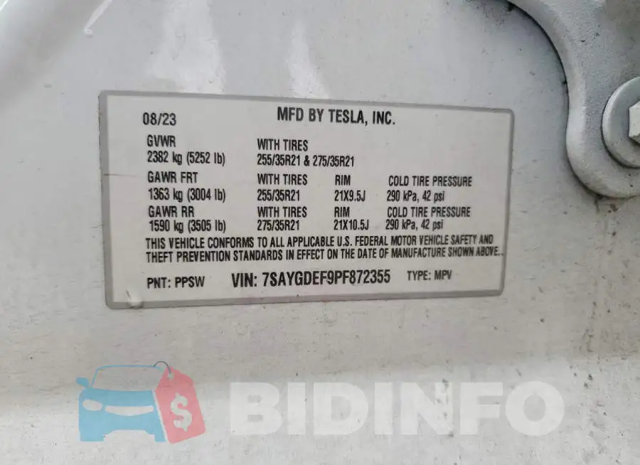 7SAYGDEF9PF872355 Photo# 13