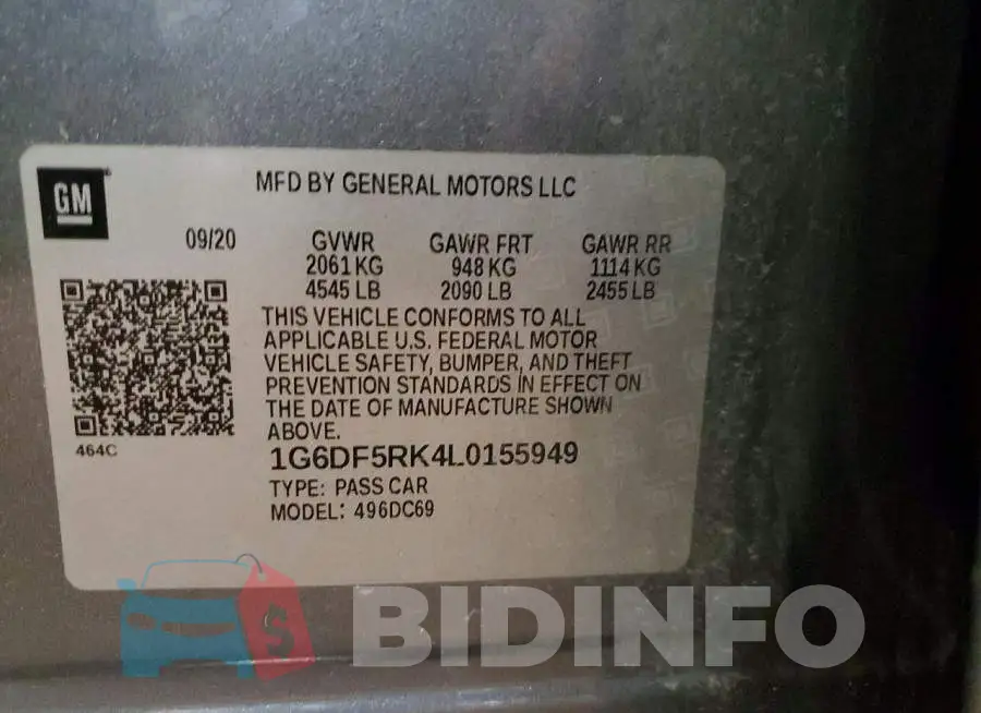 1G6DF5RK4L0155949 Photo# 13