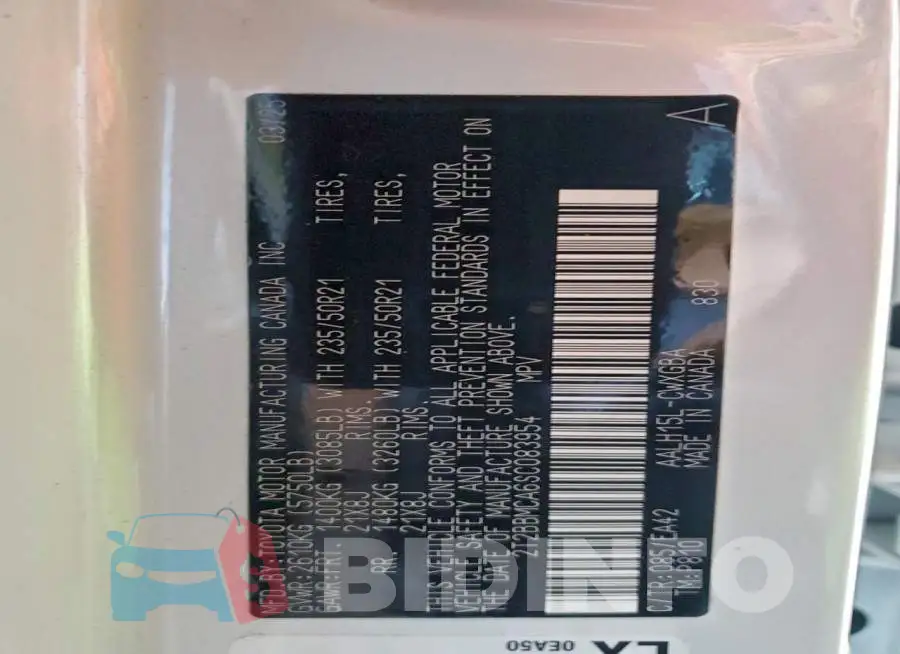 2T2BBMCA6SC083954 Photo# 13