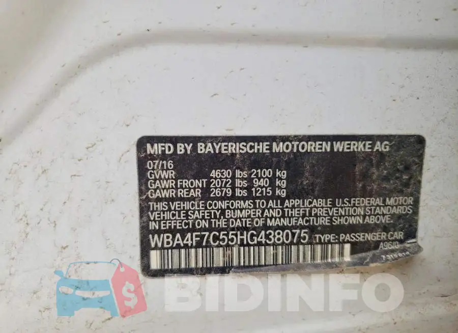 WBA4F7C55HG438075 Photo# 12