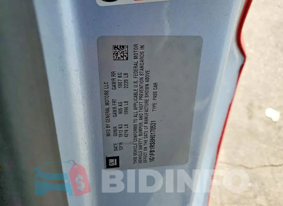1G1FB1RS8H0170531 Photo# 12