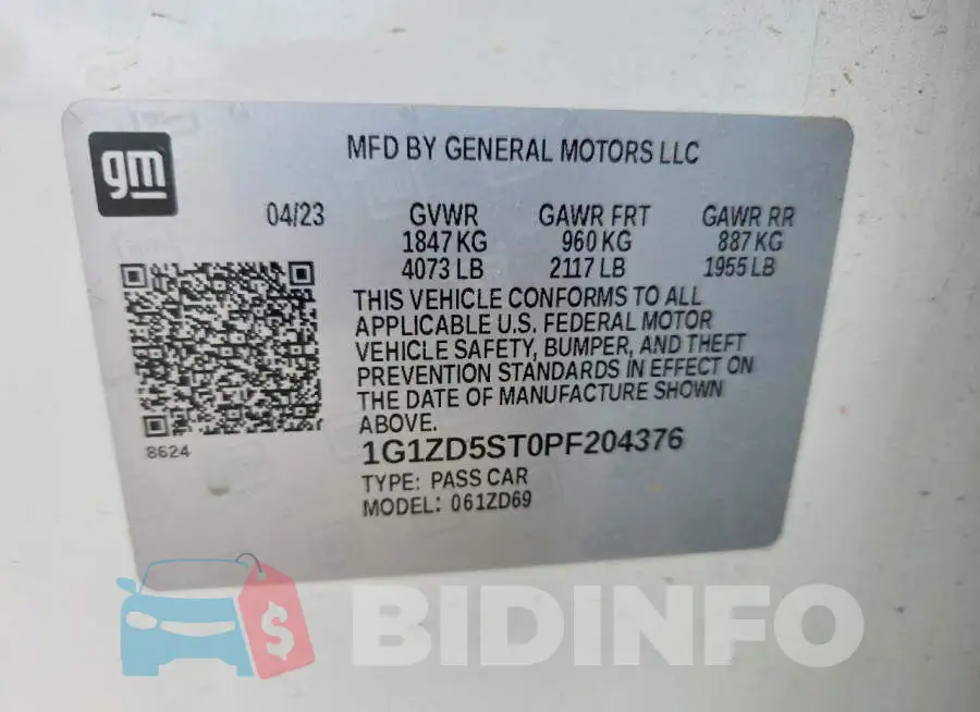 1G1ZD5ST0PF204376 Photo# 12