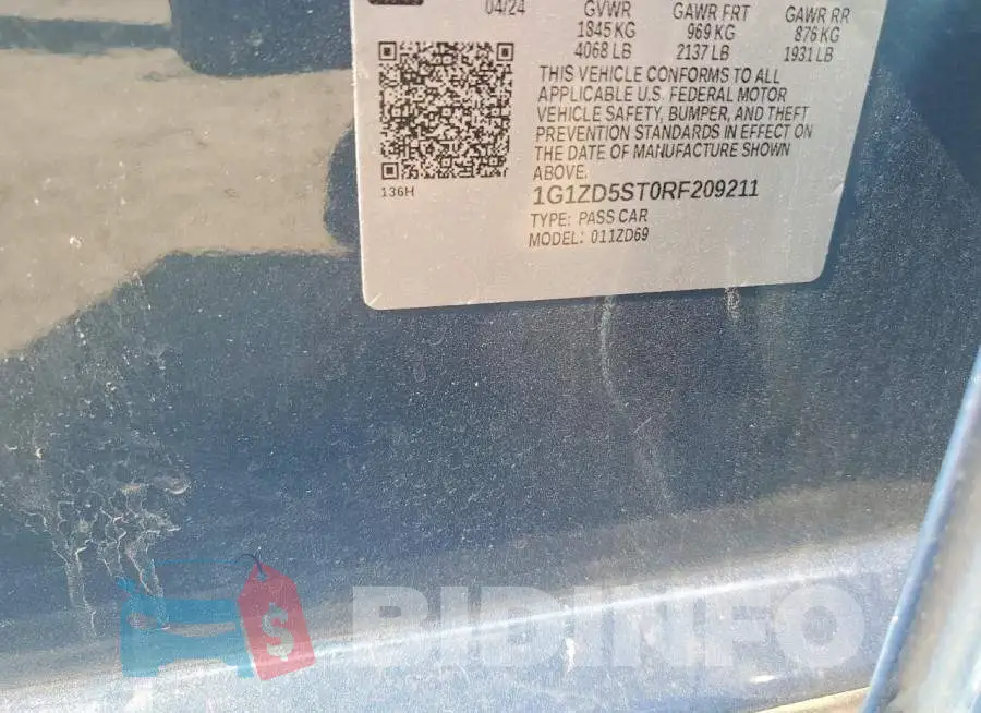 1G1ZD5ST0RF209211 Photo# 12