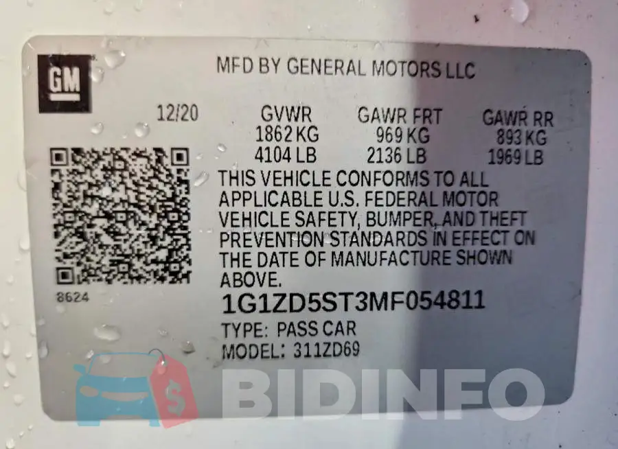 1G1ZD5ST3MF054811 Photo# 12