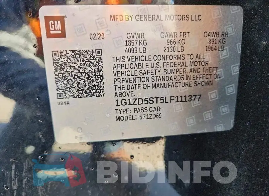 1G1ZD5ST5LF111377 Photo# 13