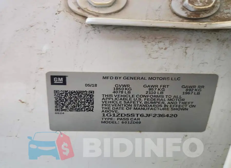 1G1ZD5ST6JF236420 Photo# 12