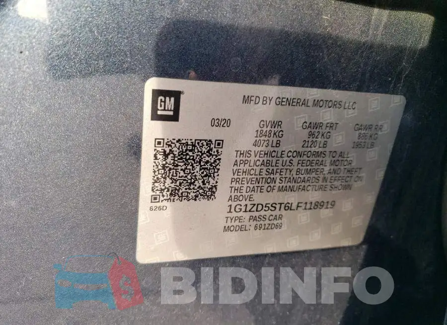 1G1ZD5ST6LF118919 Photo# 12