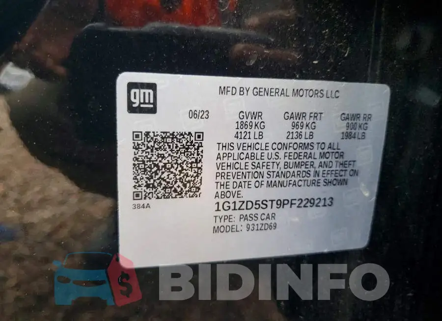 1G1ZD5ST9PF229213 Photo# 12