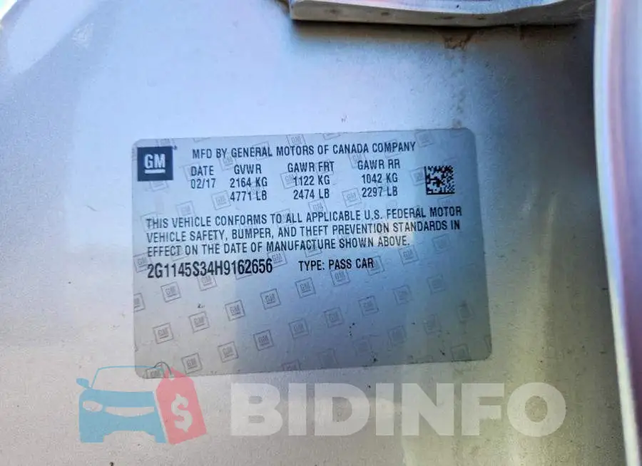2G1145S34H9162656 Photo# 13