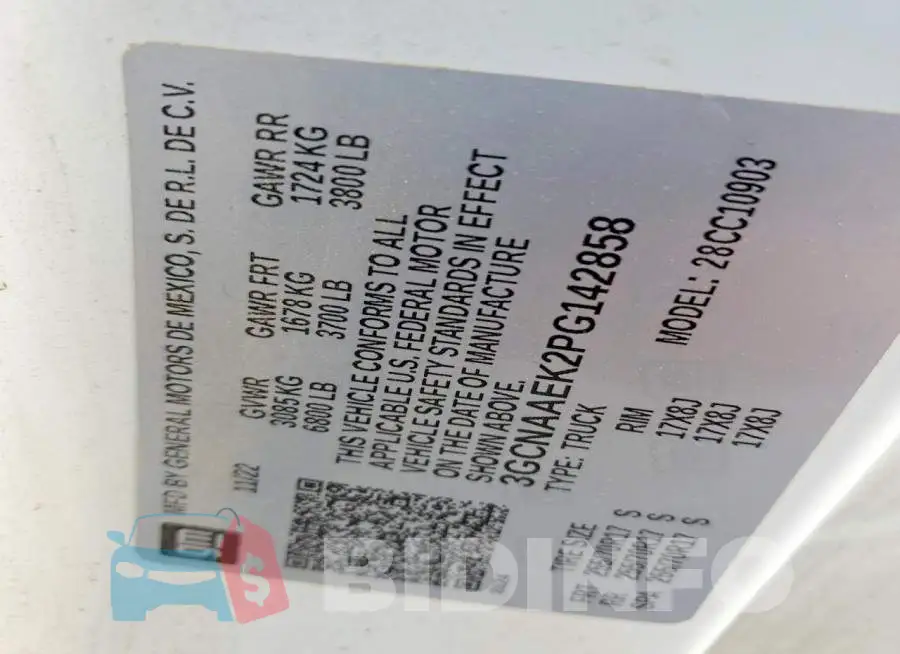 3GCNAAEK2PG142858 Photo# 12