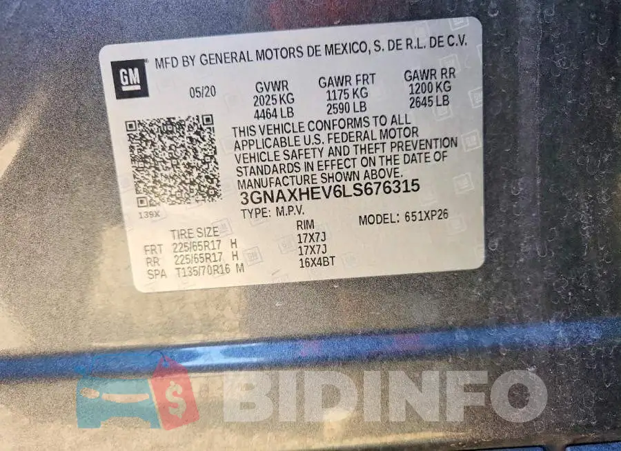 3GNAXHEV6LS676315 Photo# 13