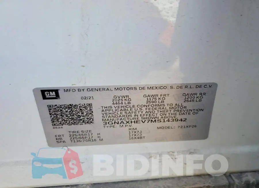 3GNAXHEV7MS143942 Photo# 13