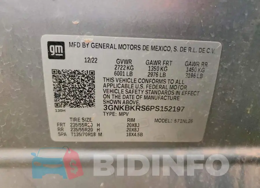 3GNKBKRS6PS152197 Photo# 14