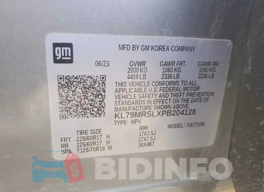 KL79MRSLXPB204128 Photo# 13