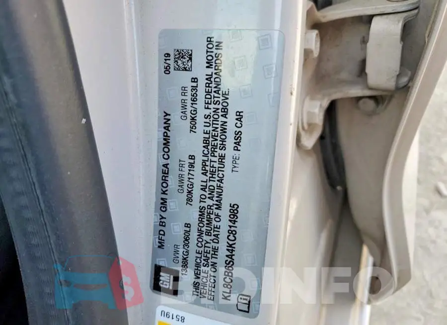 KL8CB6SA4KC814985 Photo# 12