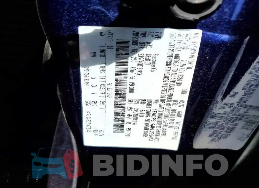1FADP3L94HL299453 Photo# 13