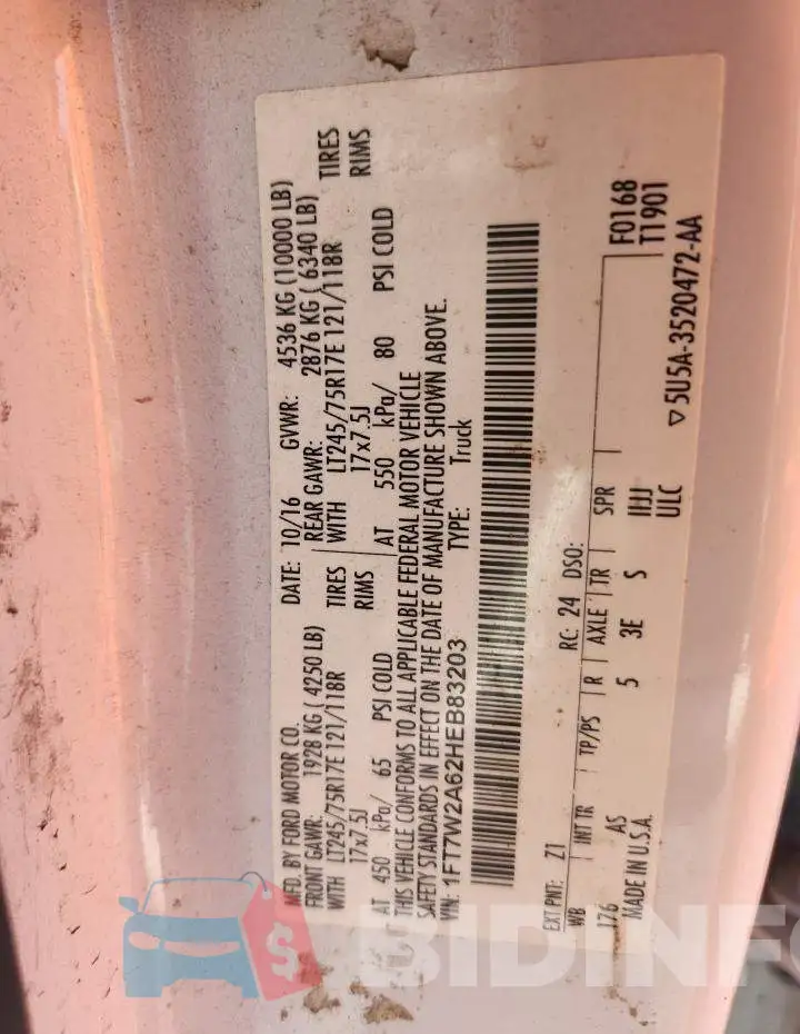 1FT7W2A62HEB83203 Photo# 12
