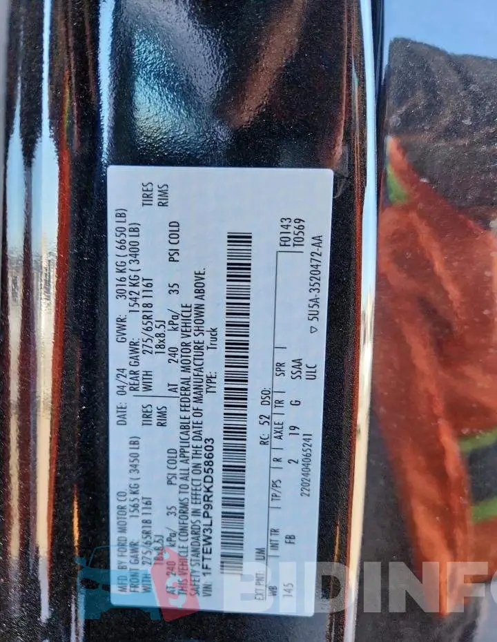 1FTEW3LP9RKD58603 Photo# 12