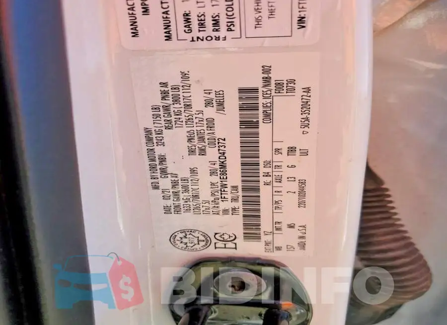 1FTFW1E86MKD47372 Photo# 12