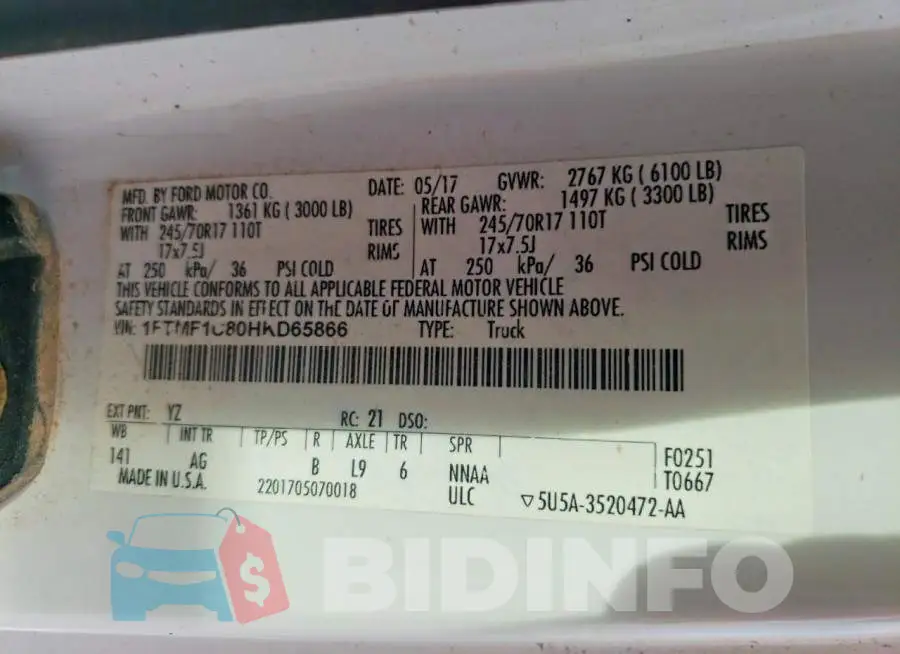 1FTMF1C80HKD65866 Photo# 12