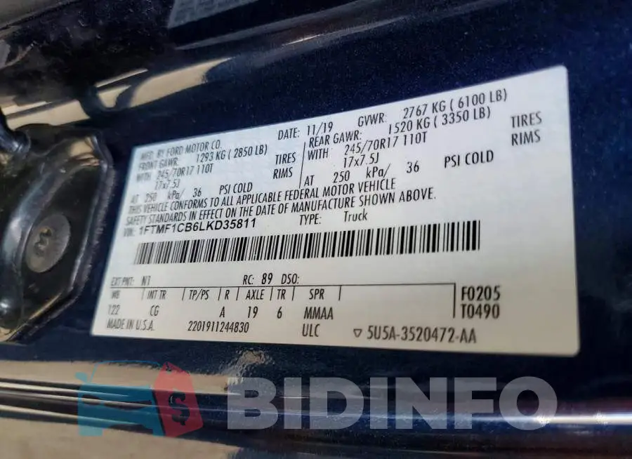 1FTMF1CB6LKD35811 Photo# 12