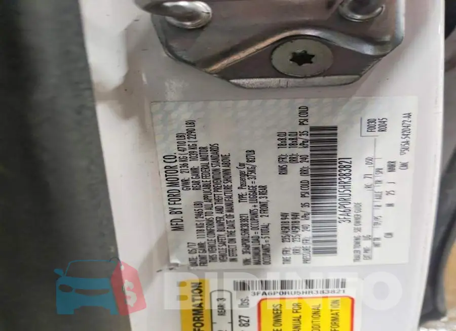 3FA6P0RU5HR383821 Photo# 12