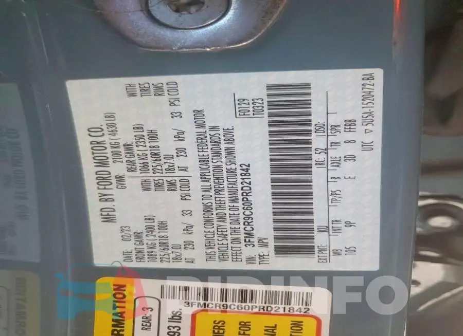 3FMCR9C60PRD21842 Photo# 14