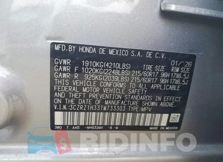 3CZRZ1H33TM733303 Photo# 13