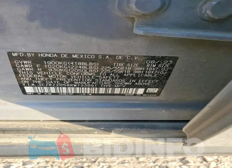 3CZRZ2H58RM723091 Photo# 12