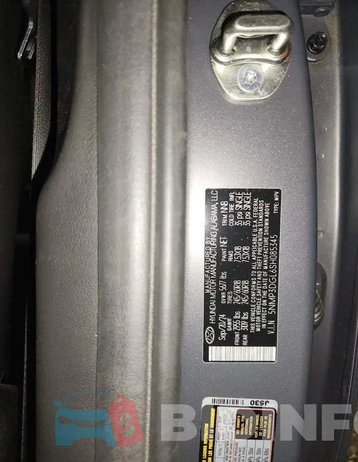 5NMP3DGL6SH085345 Photo# 14
