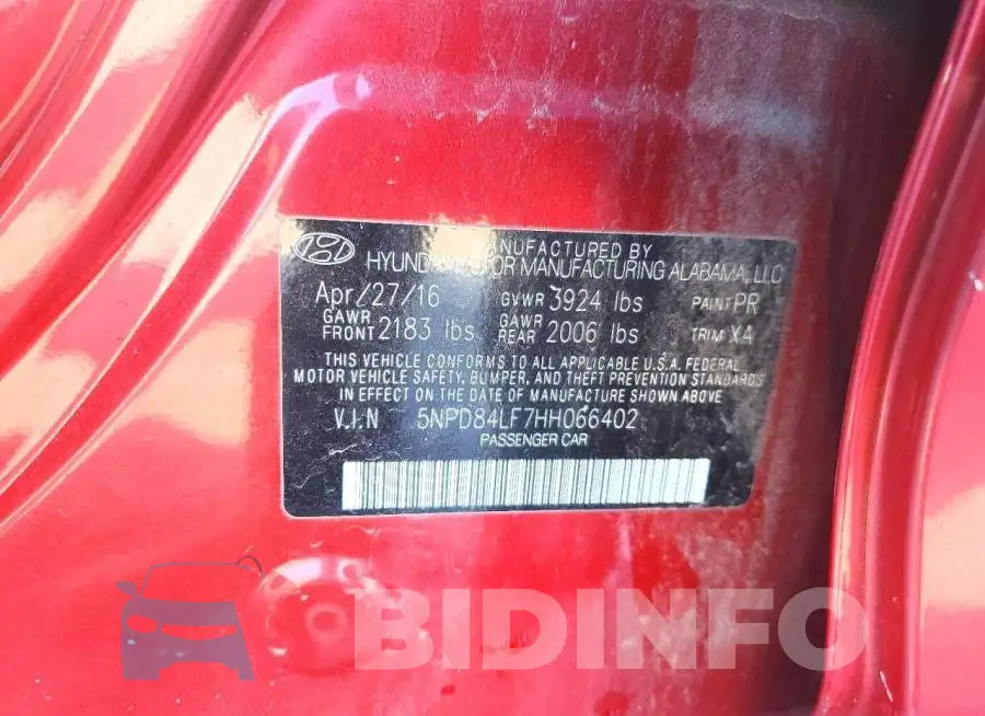 5NPD84LF7HH066402 Photo# 12