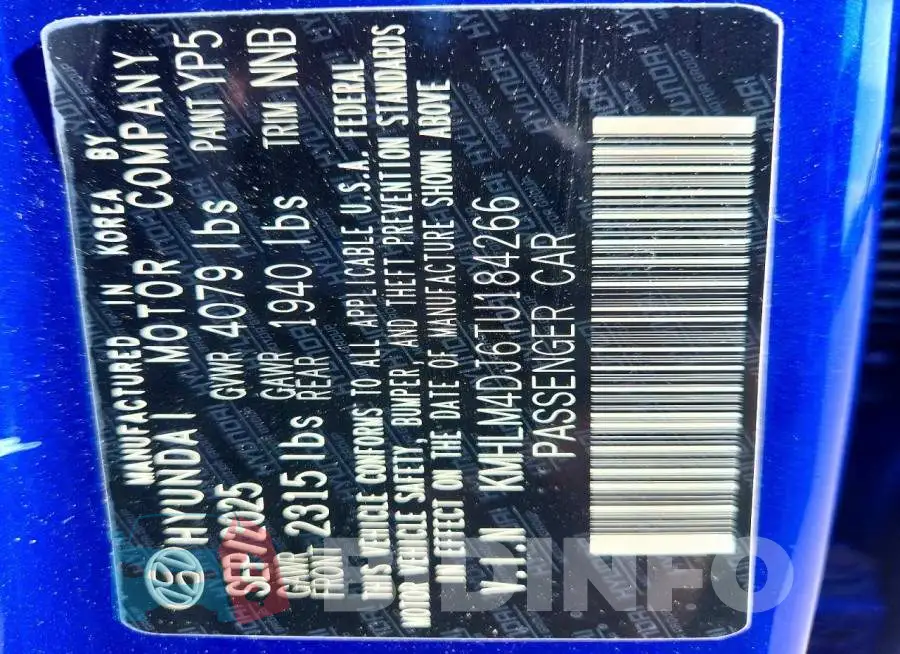 KMHLM4DJ6TU184266 Photo# 12