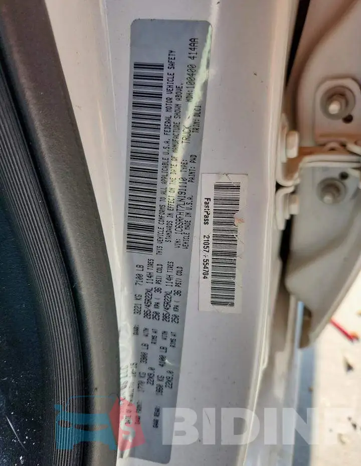 1C6SRFHT7LN191110 Photo# 12