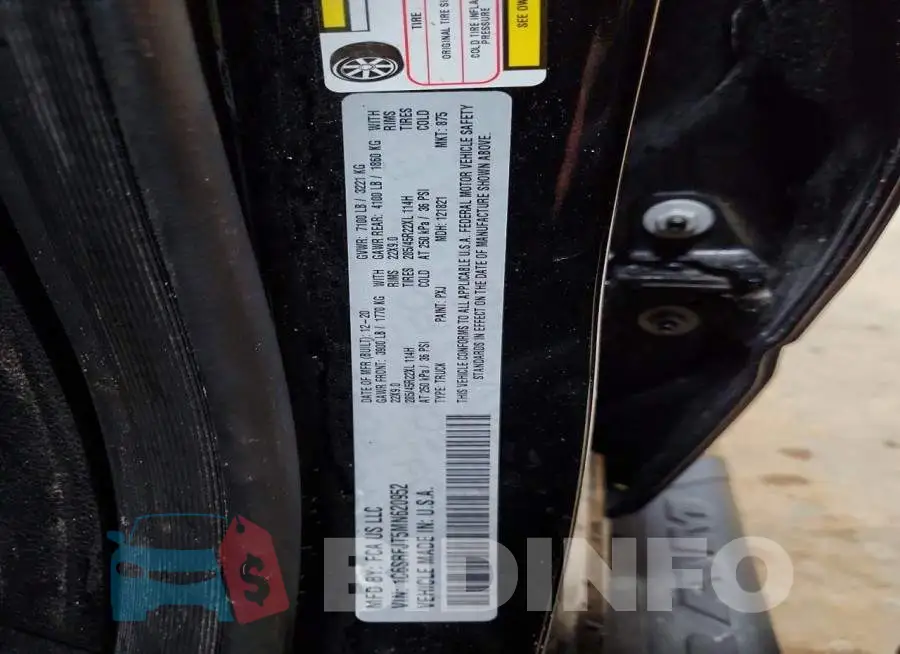 1C6SRFJT5MN620952 Photo# 12