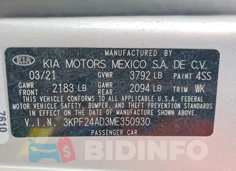 3KPF24AD3ME350930 Photo# 13
