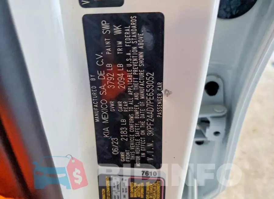 3KPF24AD7PE653052 Photo# 13