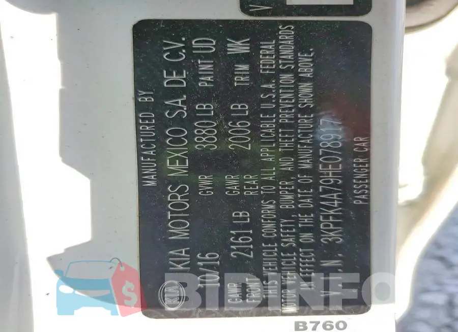 3KPFK4A79HE078917 Photo# 12